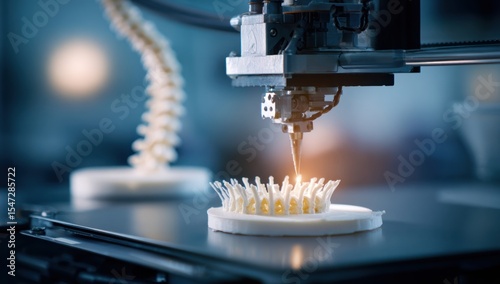 Printing a Spine: Advanced Medical Technology Creates Custom Implants with Precision and Innovation for Enhanced Healthcare.