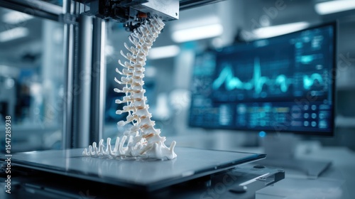 Printing a Spine Model: Medical Innovation and Technology Advancements in Healthcare Research
