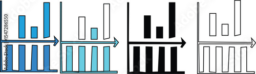 Average icons set vector multiple style collection 