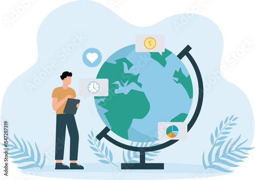 Global marketing,World economic analysis, global investment or international business opportunity research
