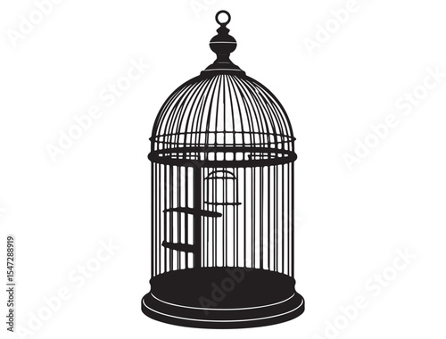 BIRDS CAGE SILHOUETTE