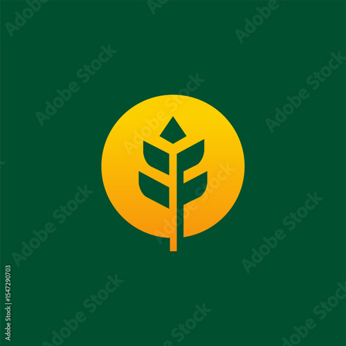 Simple Luxury Grain Wheat logo designs concept vector, Agriculture wheat Logo Template vector icon