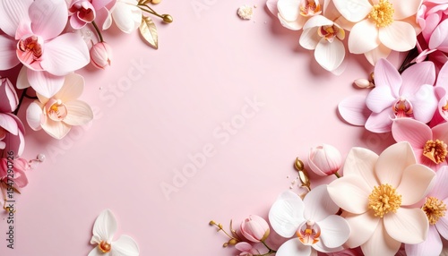 Stunning floral arrangement studio photography pink background close-up beauty and elegance
