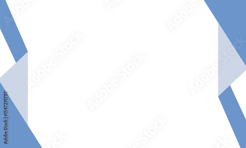 Abstract background with soft blue geometric edges on a clean white center, ideal for use in modern business templates, flyers, certificates, digital posters, or presentation layouts.