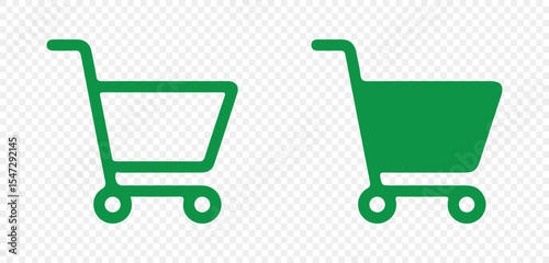simple shopping cart symbols icon set. Vector illustration eps 10