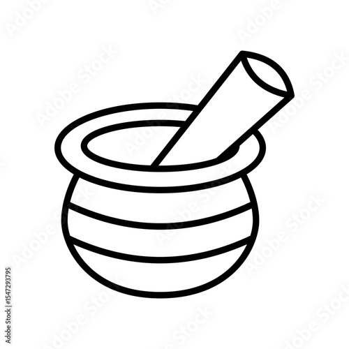 Mortar Lineart Icon