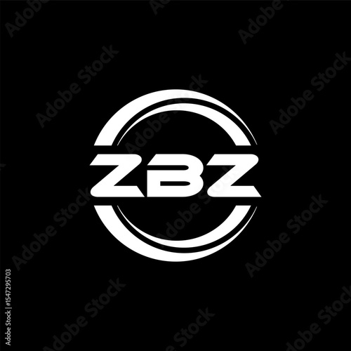 ZBZ letter logo design with white background in illustrator, vector logo modern alphabet font overlap style, calligraphy designs for logo, Poster, Invitation, etc.
