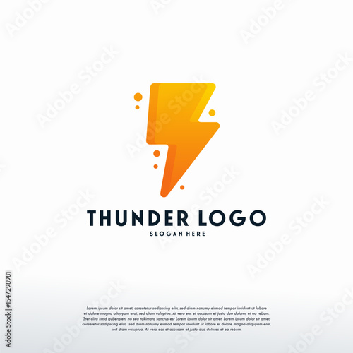 Modern Lightning Thunder logo designs, Electricity logo template, Logo symbol icon