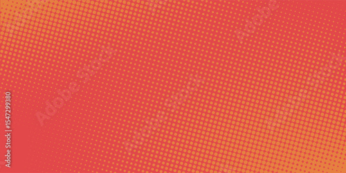 Dots halftone orange color pattern gradient texture with technology digital background vector modern