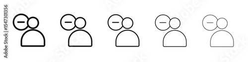 Busy icon flat illustration set logo
