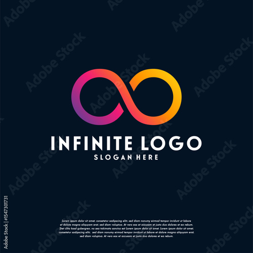 Infinity Logo designs template, Infinite logo symbol vector, Logo symbol icon