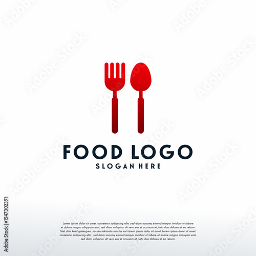 Simple Food logo designs template, Restaurant logo symbol, Logo symbol icon