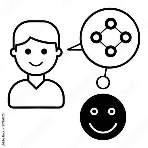 Customer feedback analysis with a positive sentiment bubble chart and silhouette