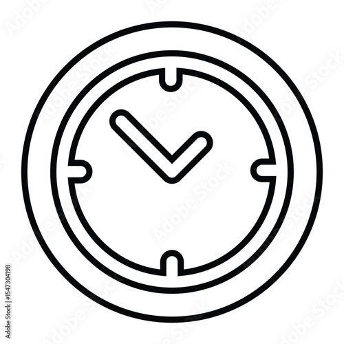 clock set line icon design. clock set thin black outline symbol vector illustration. editable stroke icon on transparent background.
