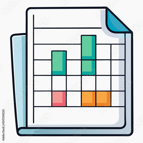 Clean spreadsheet grid icon representing data organization and analysis