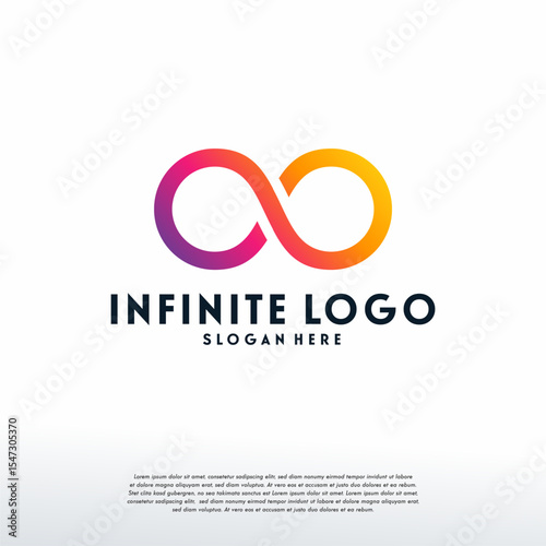 Infinity Logo designs template, Infinite logo symbol vector, Logo symbol icon