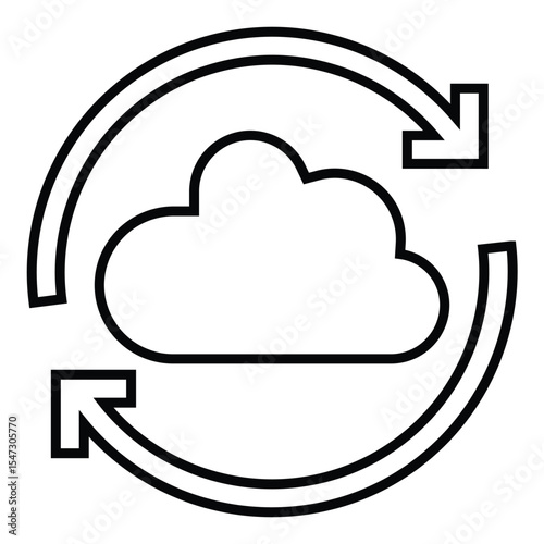 cloud upload set line icon design. cloud upload set thin black outline symbol vector illustration. editable stroke icon on transparent background.