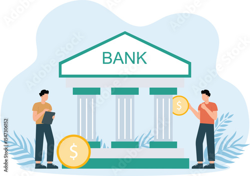 Bank investment,bank financial service to provide invest advisory, wealth management or loan