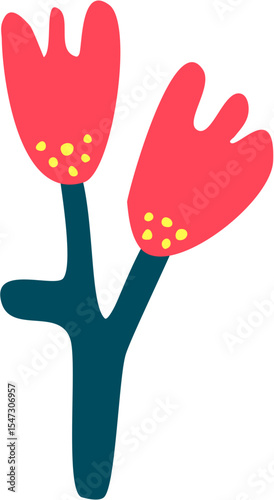 magical surreal weird fantasy flower illustration design  