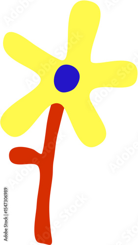 magical surreal weird fantasy flower illustration design  