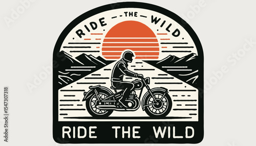 vector illustration of a bike