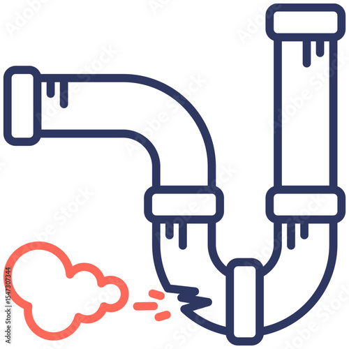 Corroded Pipes Icon