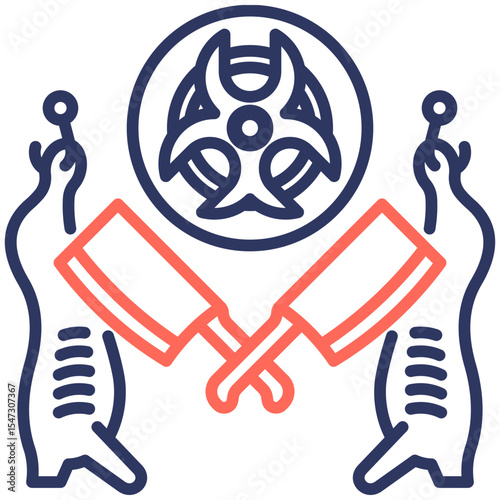 Infected Meat Processing Icon