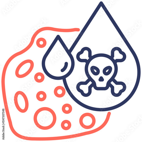 Heavy Metal Contamination Icon