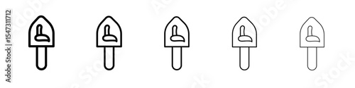 dreidel icon flat illustration set logo