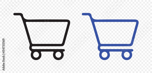 empty shopping cart symbol, shop and sale, vector illustration eps 10