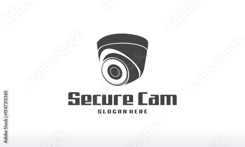 Secure Camera logo designs concept vector, CCTV Silhouette Logo designs template, Logo icon symbol template