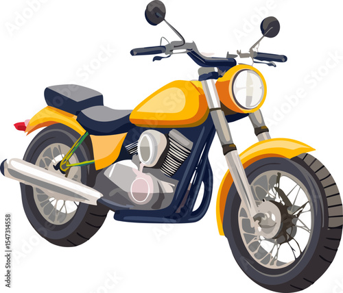 motor scooter isolated on white