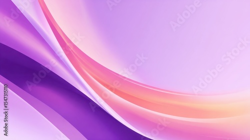 Abstract flowing waves in shades of purple and pink, creating a serene background for creative projects