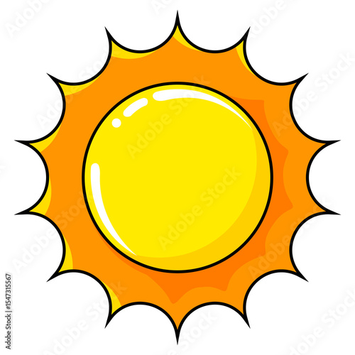 sun icon vector illustration