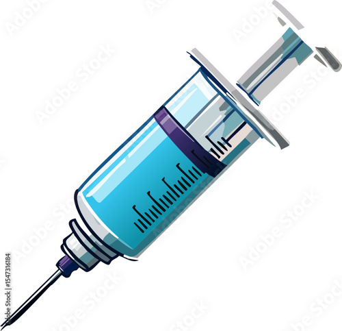 syringe isolated on white