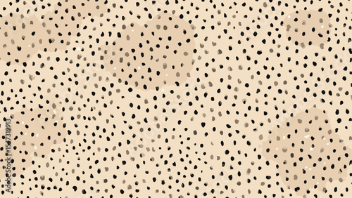 Abstract Beige and Black Irregular Dot Pattern Seamless Texture Background Design for Fashion Fabric Wallpaper Packaging Projects