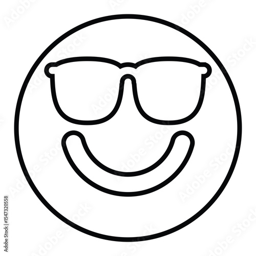 cool line icon design. cool thin black outline symbol vector illustration. editable stroke icon on transparent background.