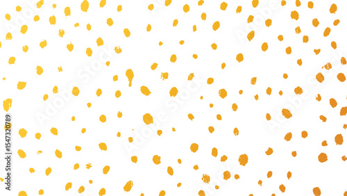 Abstract Gold and White Pattern Scattered Irregular Spots Hand Painted Texture Background Design Element for Print or Web