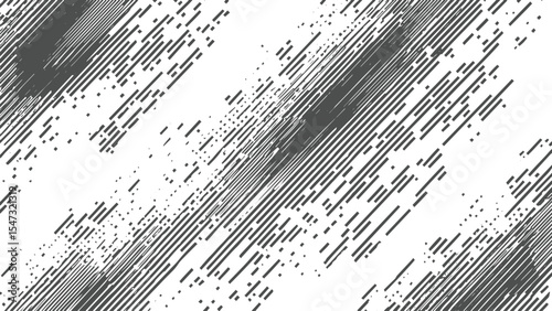 Abstract grayscale diagonal lines pattern background texture design with varying line widths and densities creating a dynamic visual effect