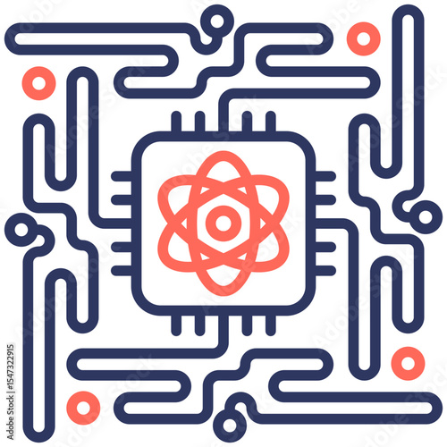 Quantum Cryptography Icon