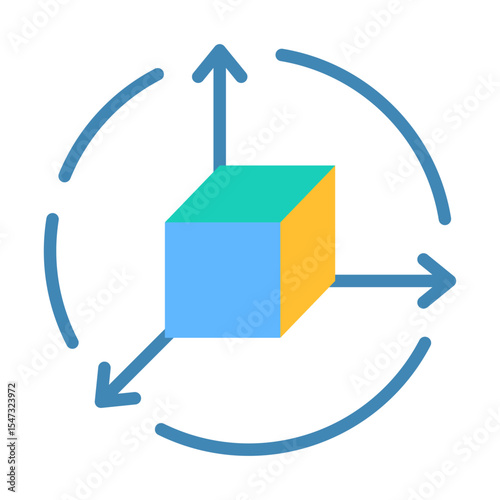 3D Space Icon