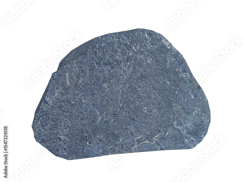 A flat, irregular-shaped slate stone with a rough surface texture