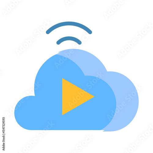 Cloud Streaming Icon