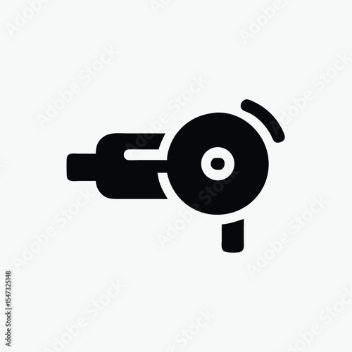 angle grinder icon fully editable vector template