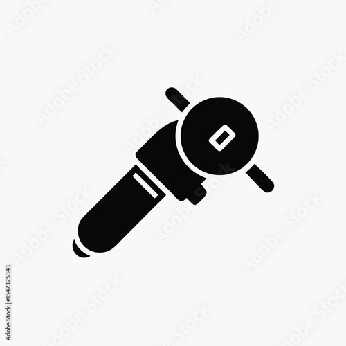 angle grinder icon fully editable vector template