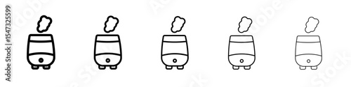 Humidifier icon flat illustration set logo