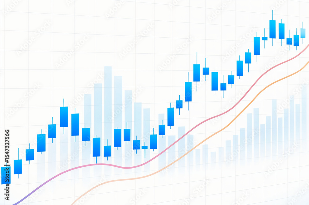 Fototapeta premium stock market graph