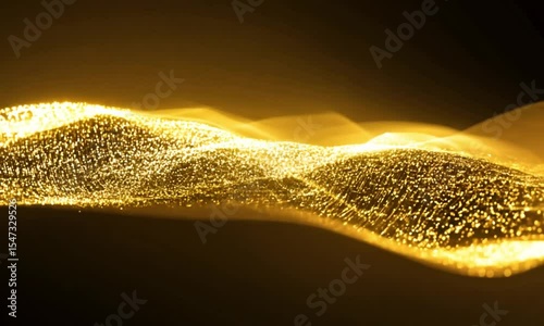 Golden Particle Waves: Abstract Motion Background