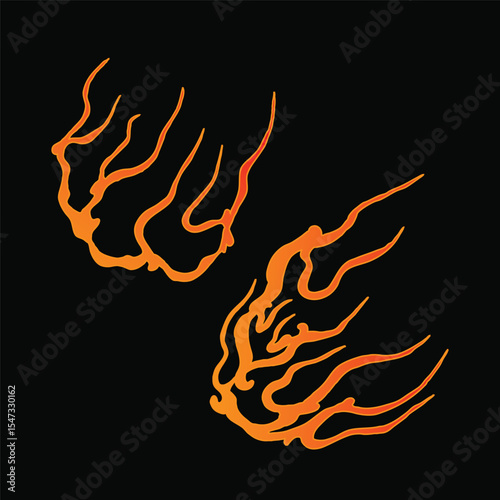 fire flame japanese tattoo traditional