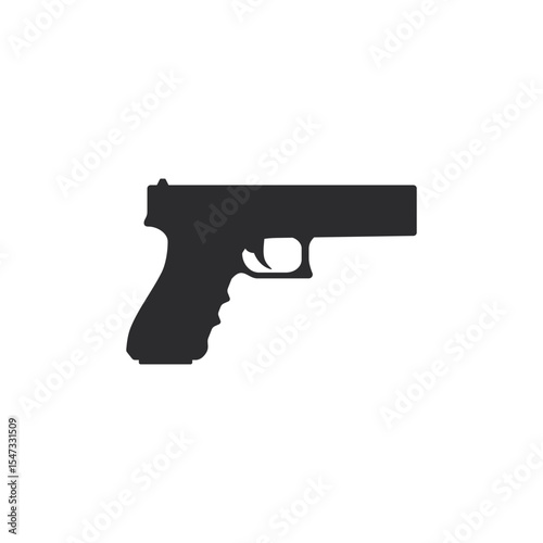 Gun icon vector design in trendy style